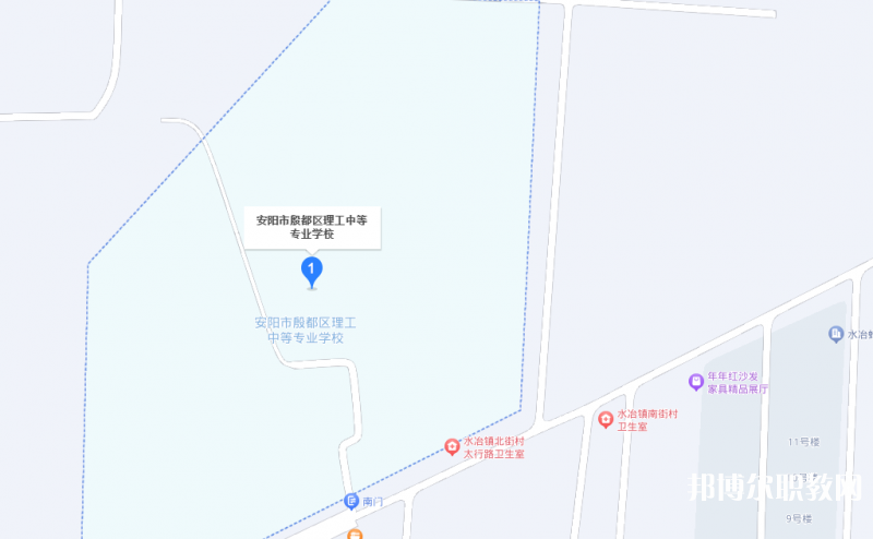 安陽市殷都區理工中等專業學校地址，乘車路線
