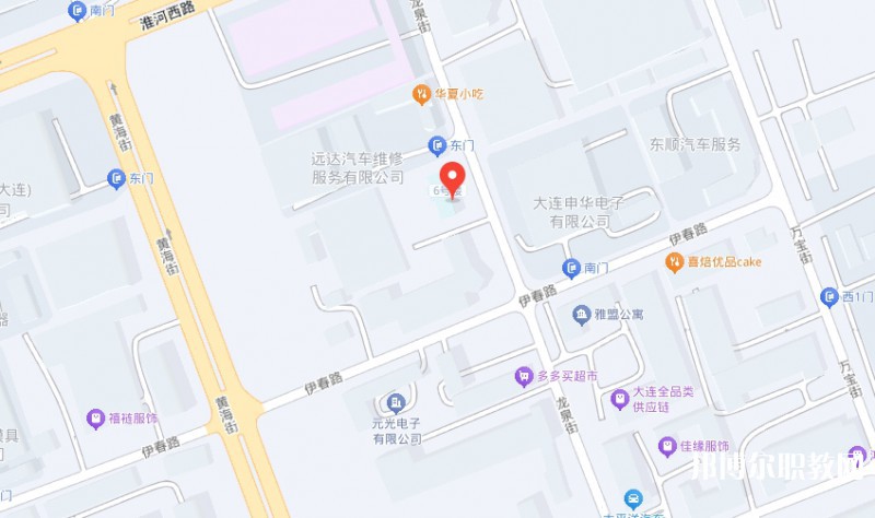 大連市蘭克藝術中等職業學校地址，乘車路線